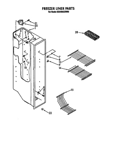 Freezer liner