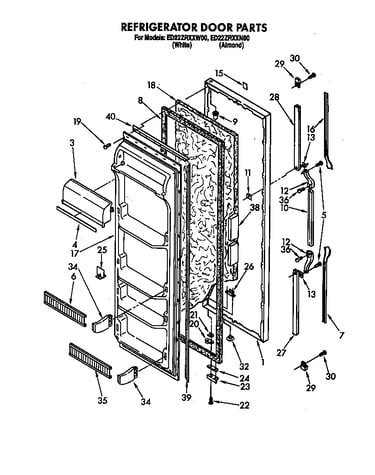 Refrigerator door