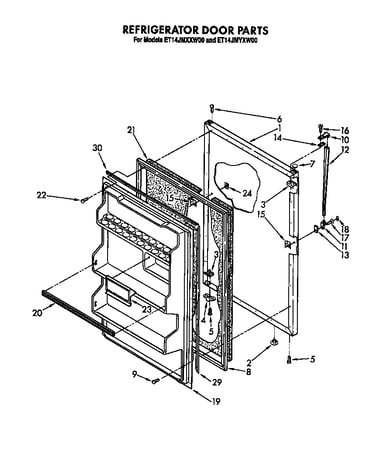 Refrigerator door