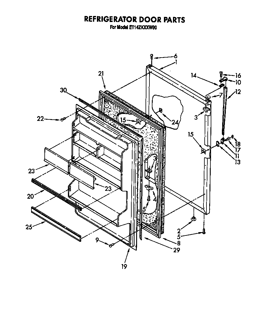 Refrigerator door