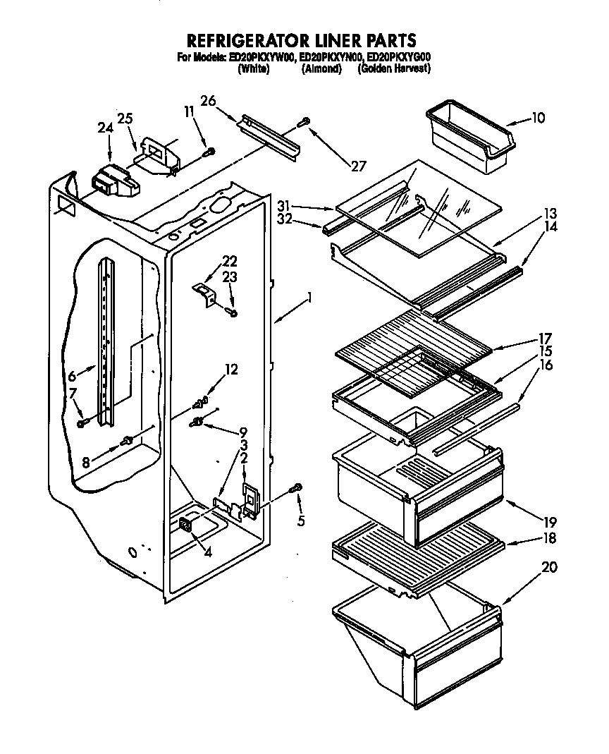 Refrigerator liner