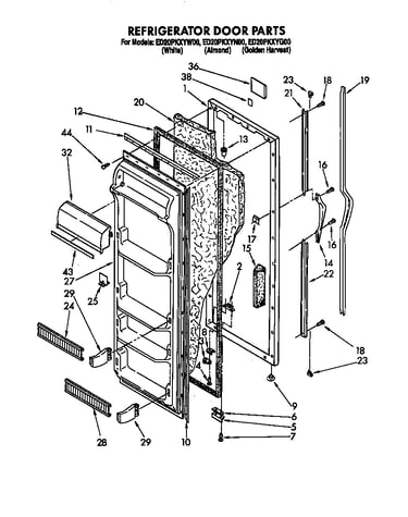 Refrigerator door