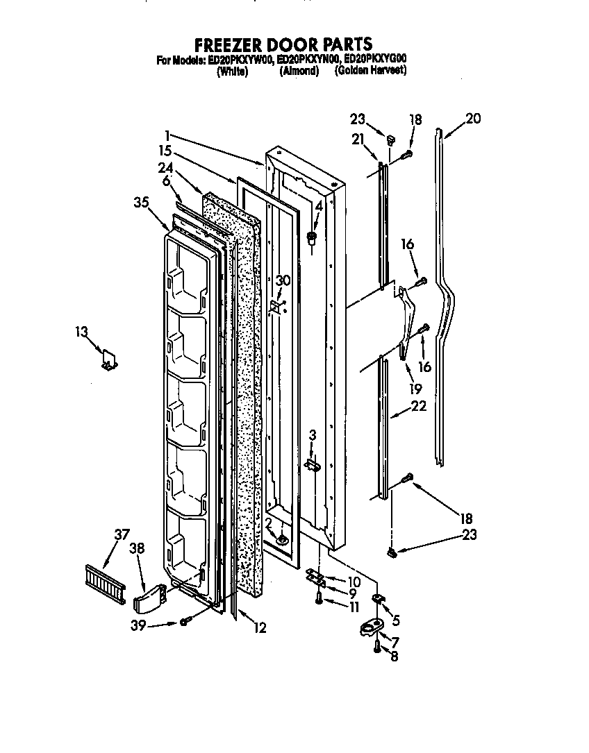 Freezer door