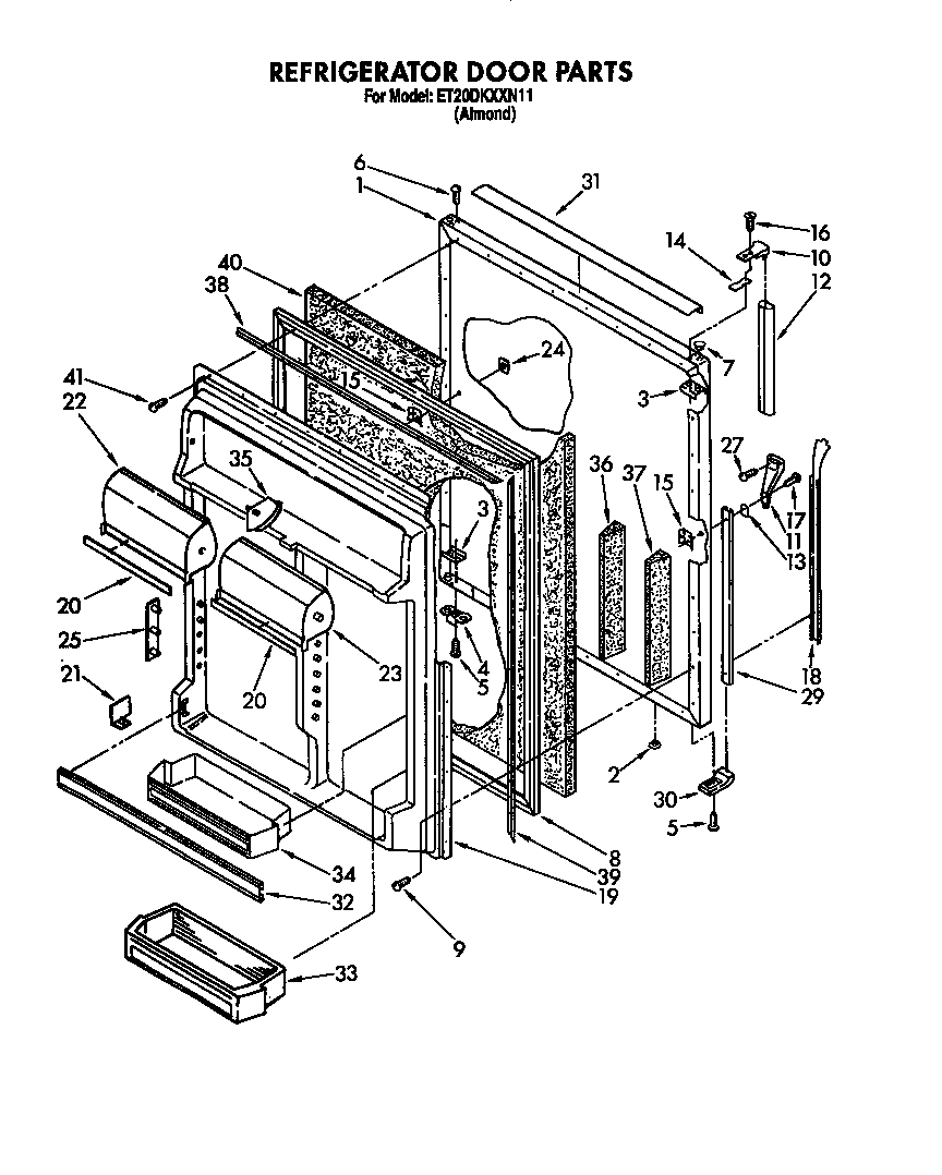 Refrigerator door