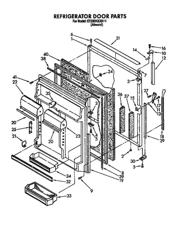 Refrigerator door