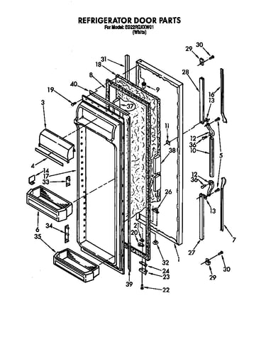 Refrigerator door