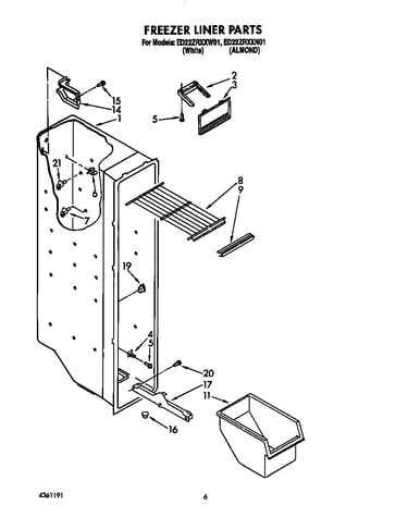Freezer liner