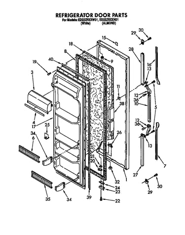 Refrigerator door