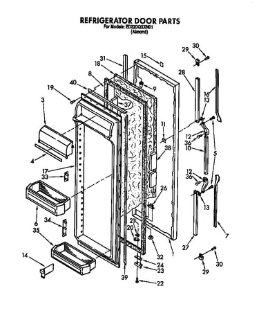 Refrigerator door