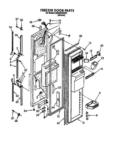 Freezer door