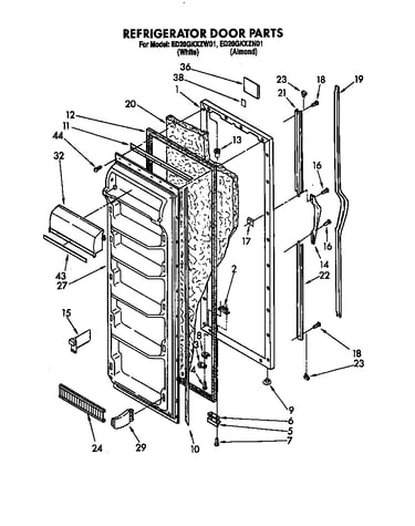 Refrigerator door