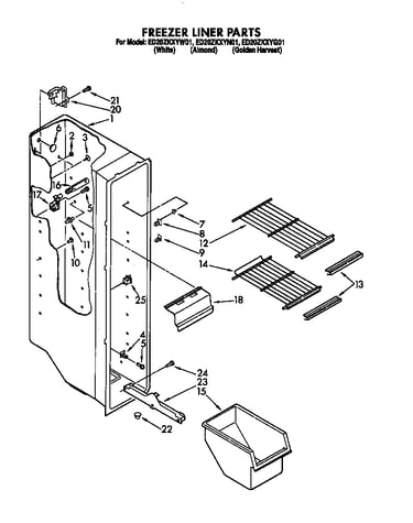 Freezer liner