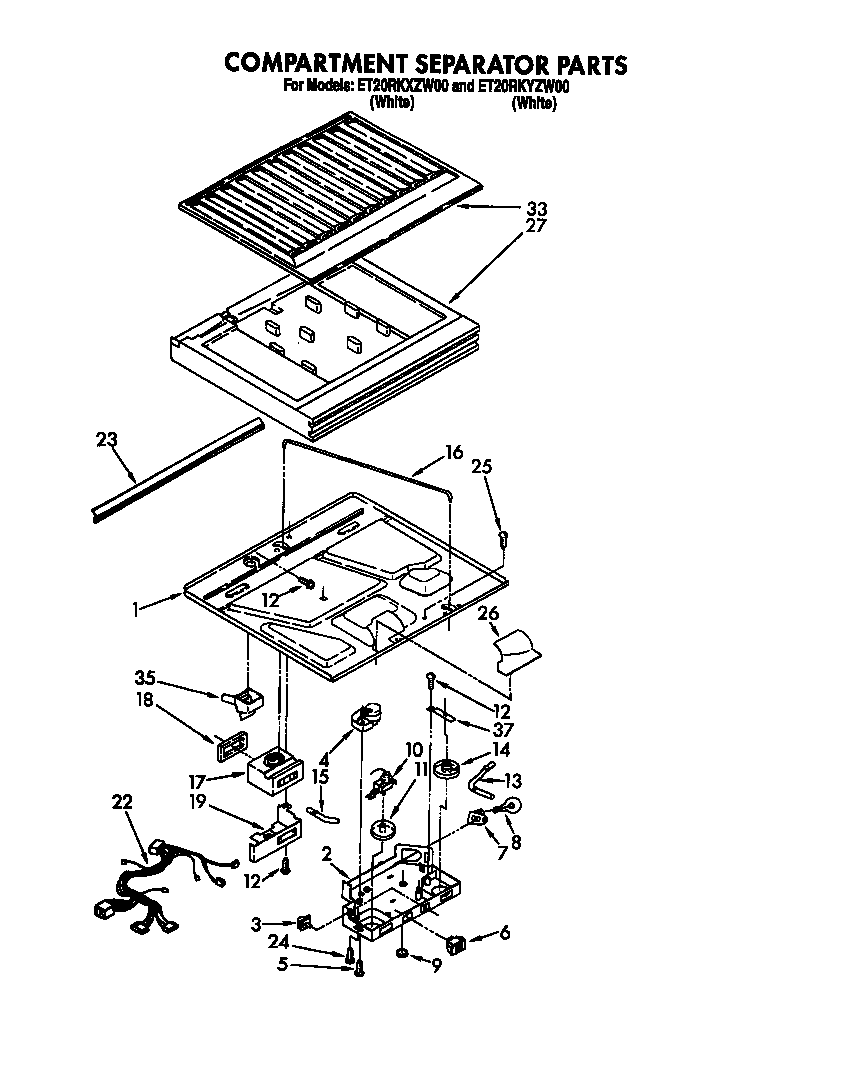 Compartment separator