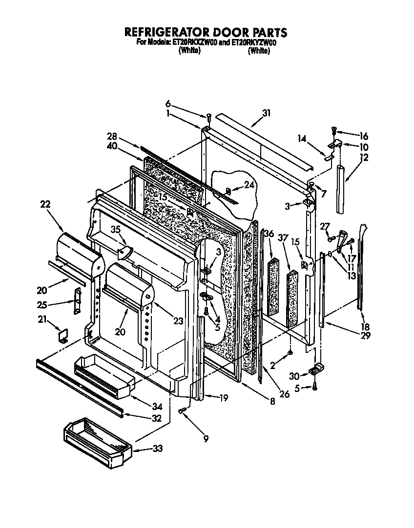 Refrigerator door