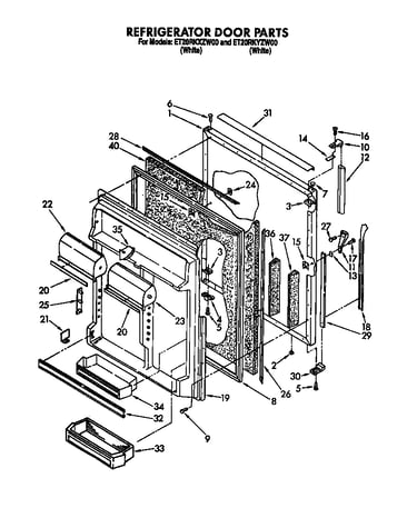 Refrigerator door