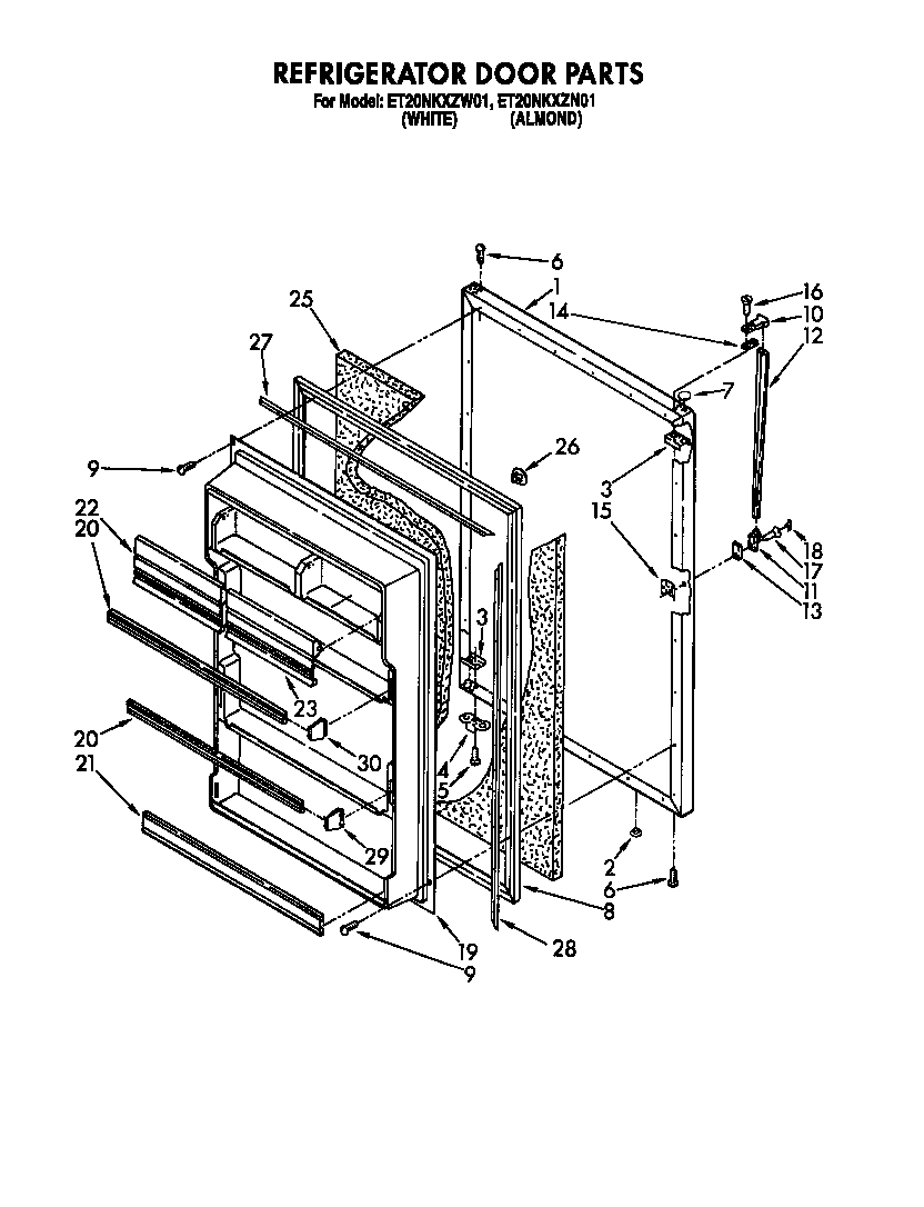 Refrigerator door