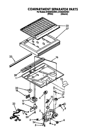 Compartment separator