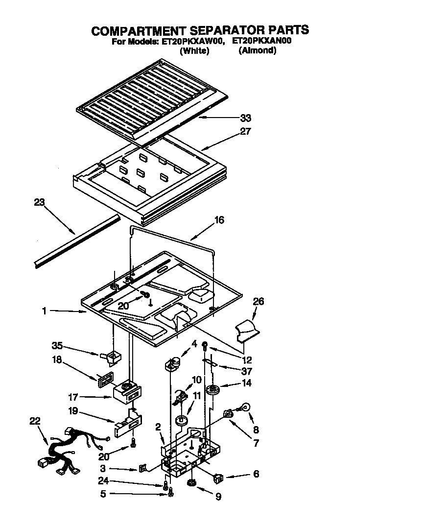 Compartment separator