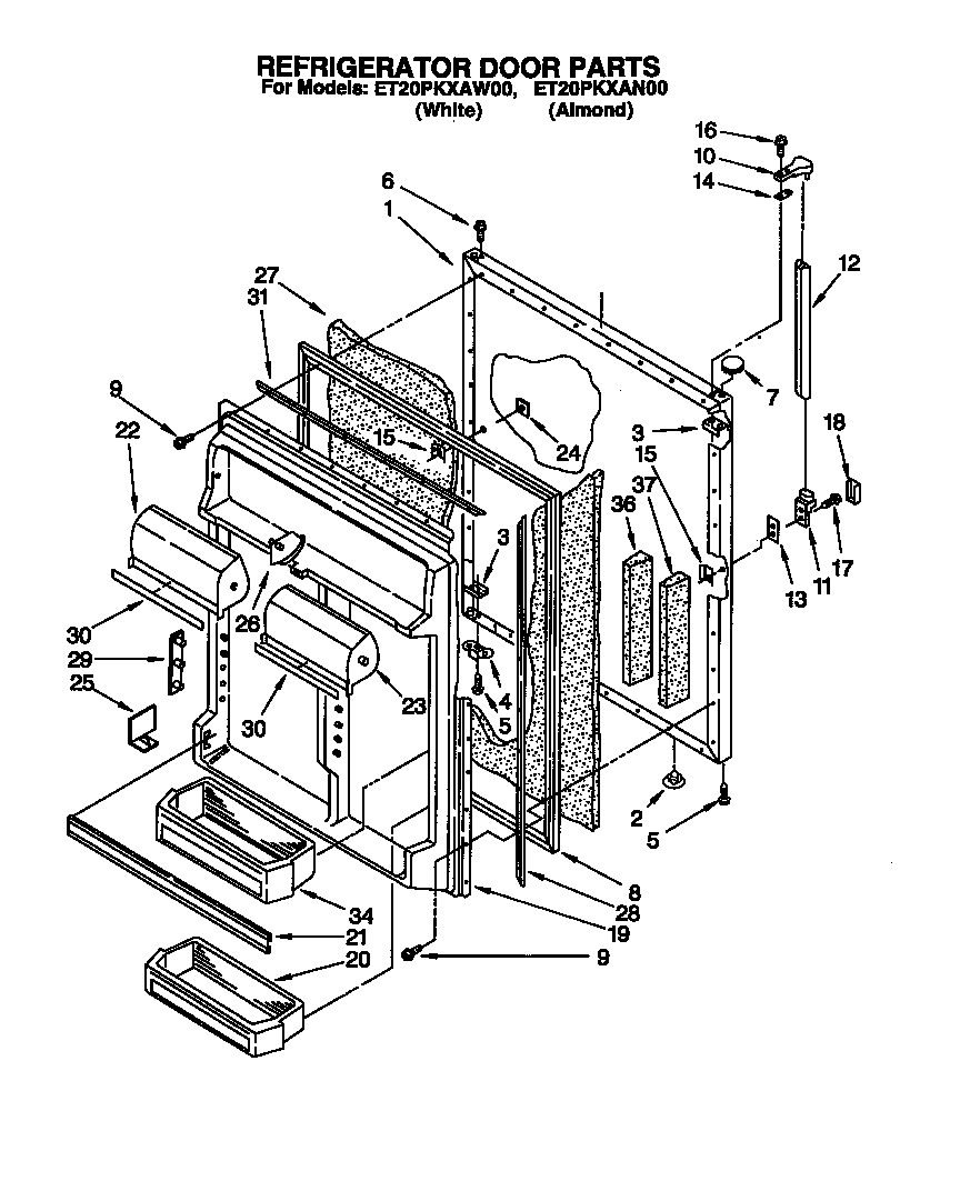 Refrigerator door