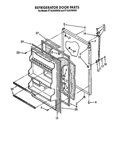 Refrigerator door