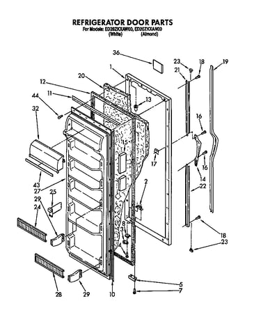 Refrigerator door