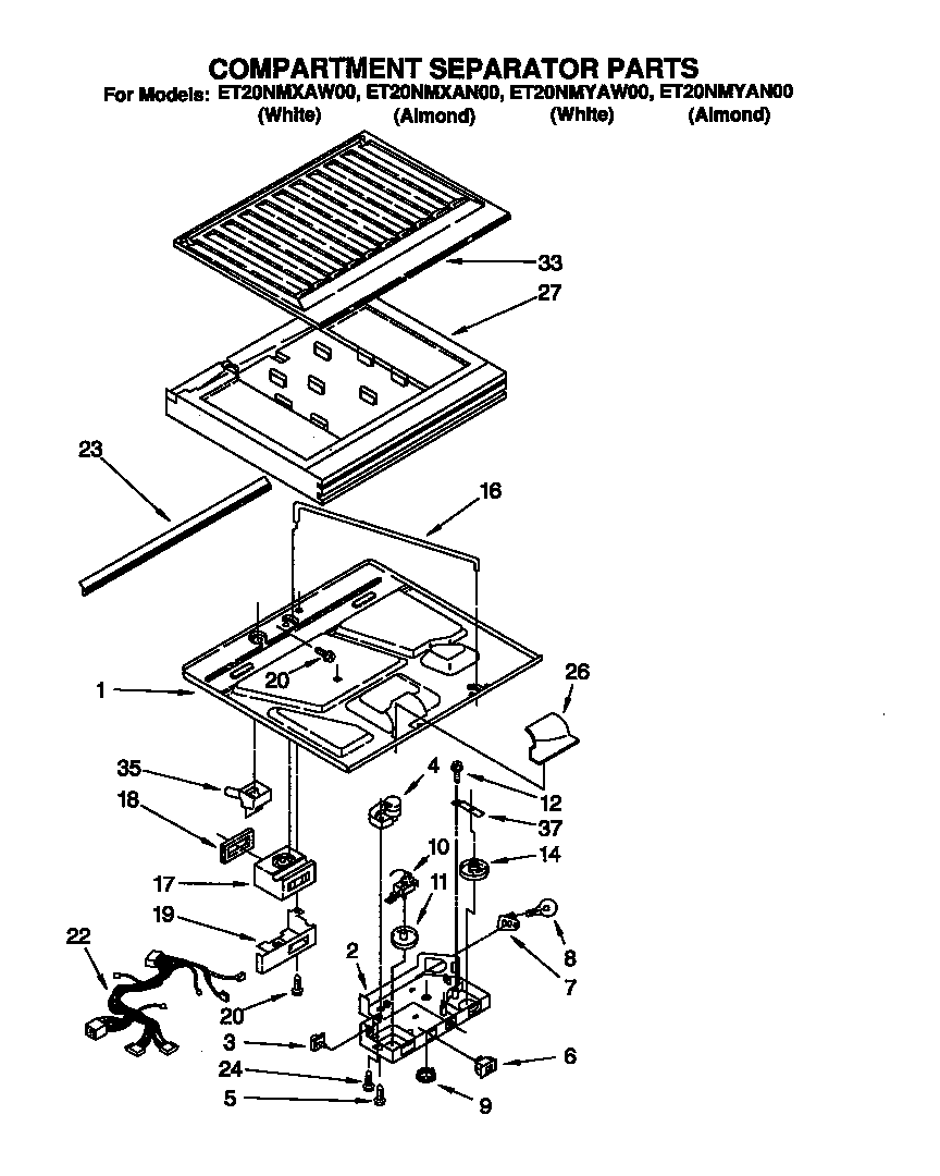 Compartment separator