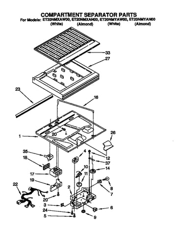Compartment separator