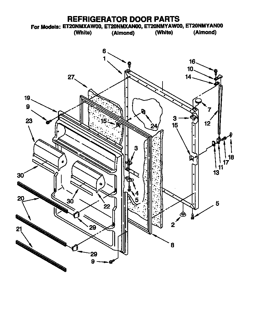 Refrigerator door