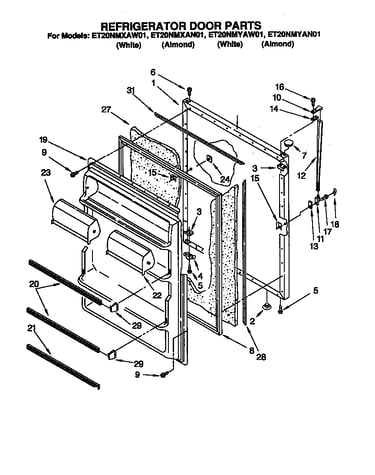Refrigerator door