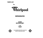 Whirlpool ED22MMXLWR1 front cover diagram