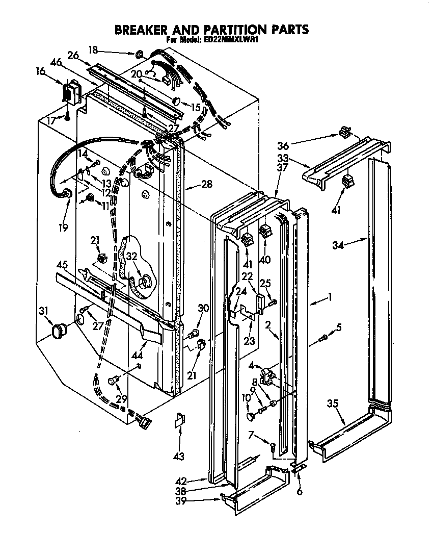 Breaker and partition