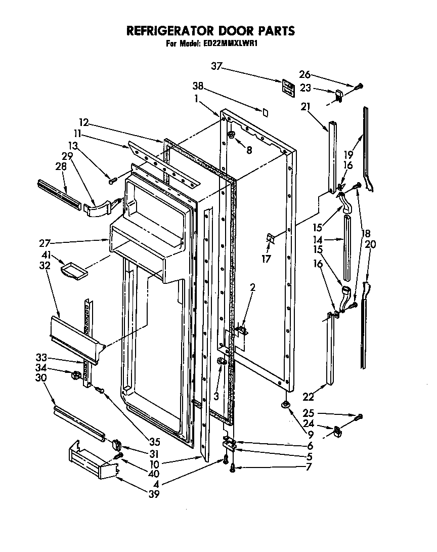 Refrigerator door