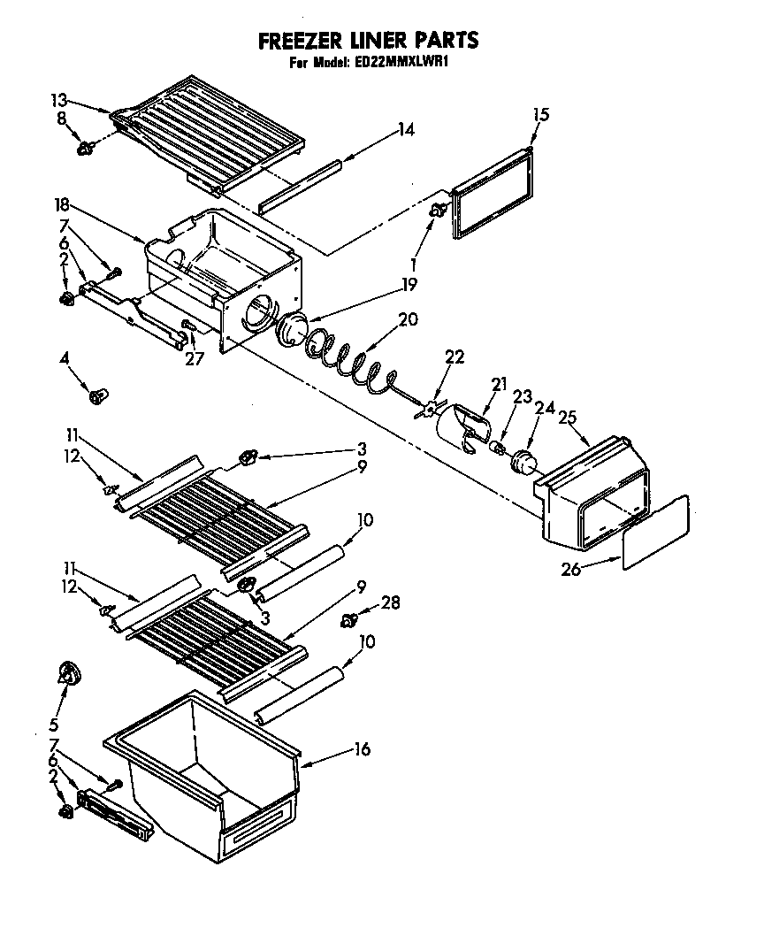 Freezer liner