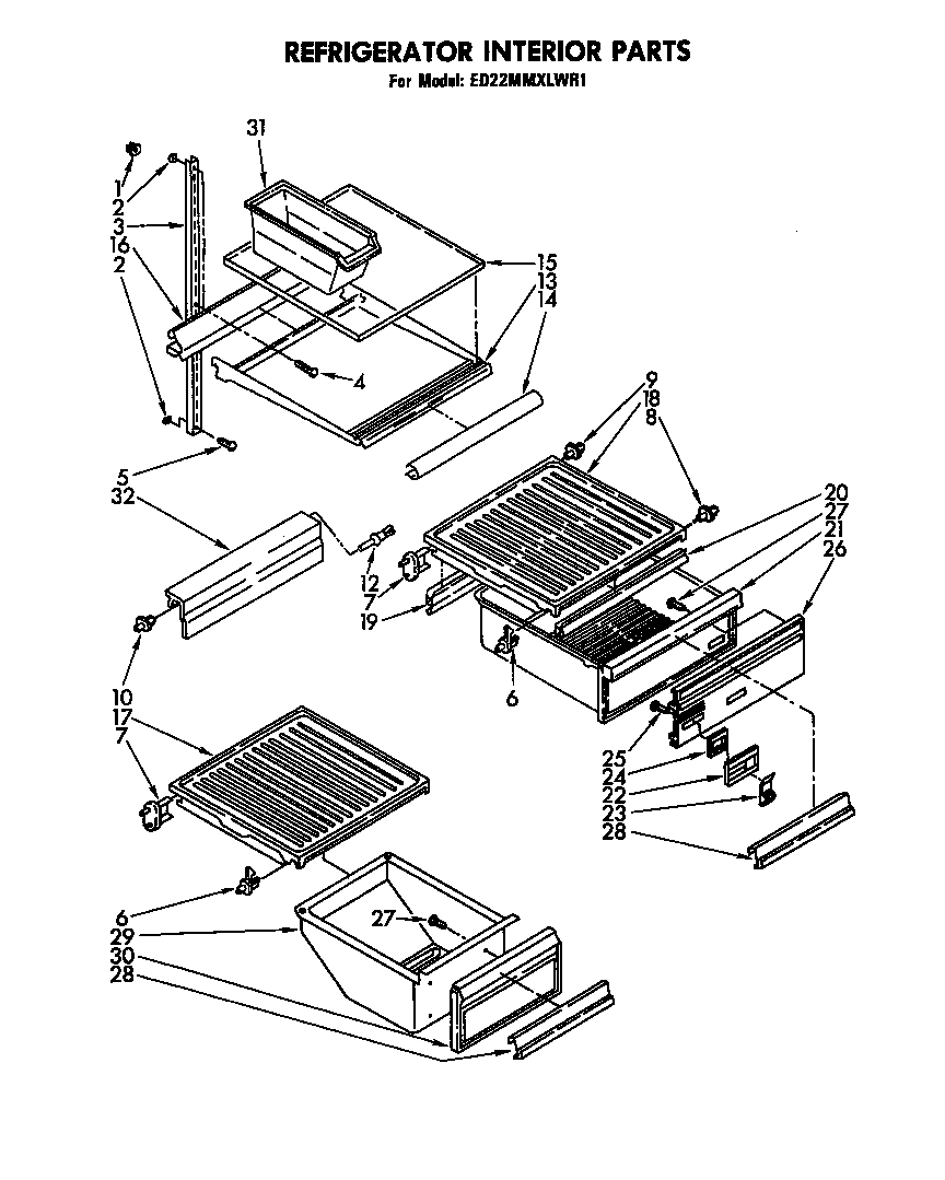 Refrigerator interior