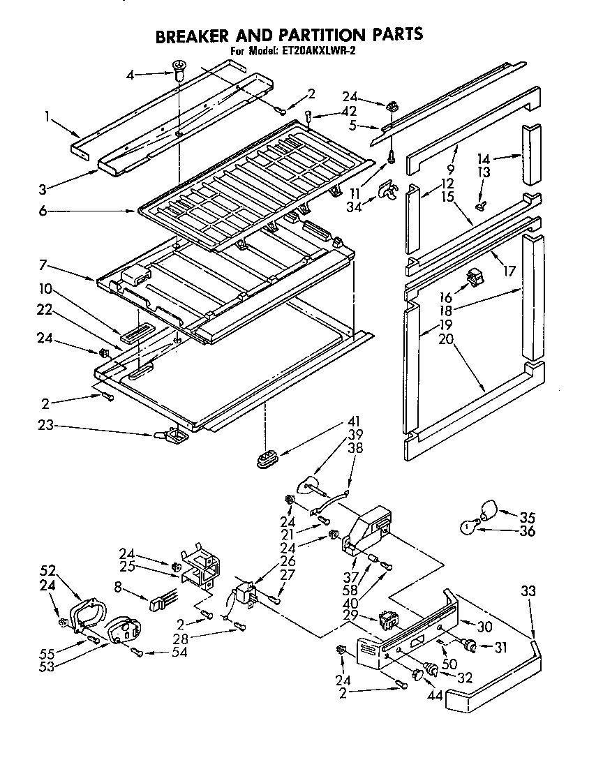 Breaker and partition