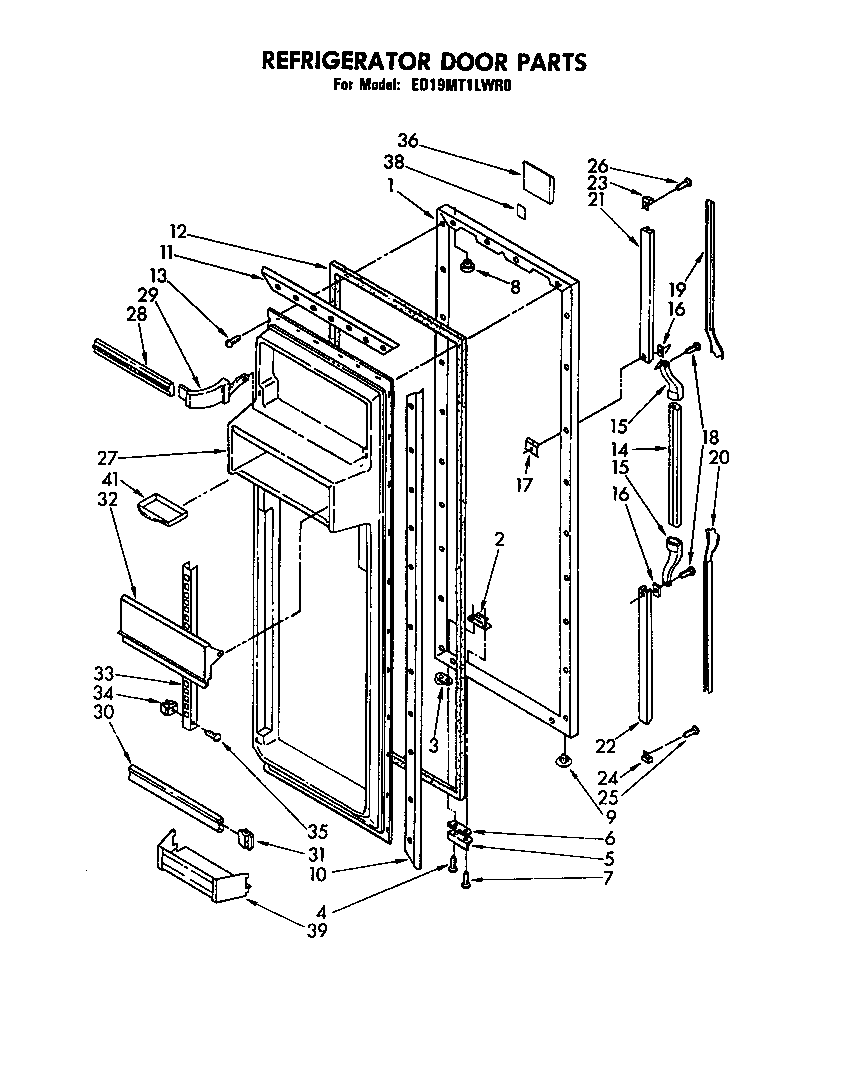Refrigerator door