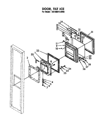 Door, tilt ice