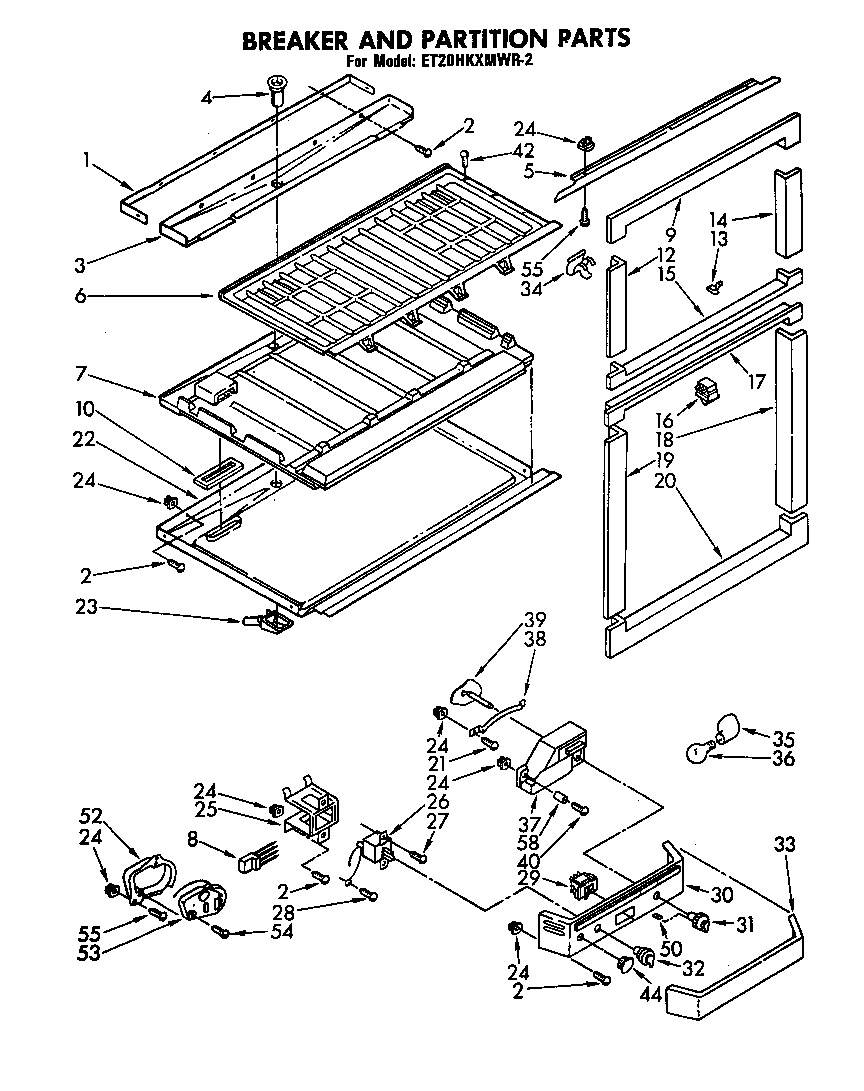 Breaker and partition