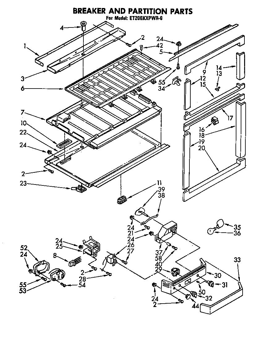 Breaker and partition
