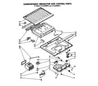 Whirlpool ET14JKXMWR4 compartment separator and control diagram