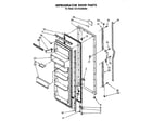 Whirlpool ED19TKXMWR2 refrigerator door diagram