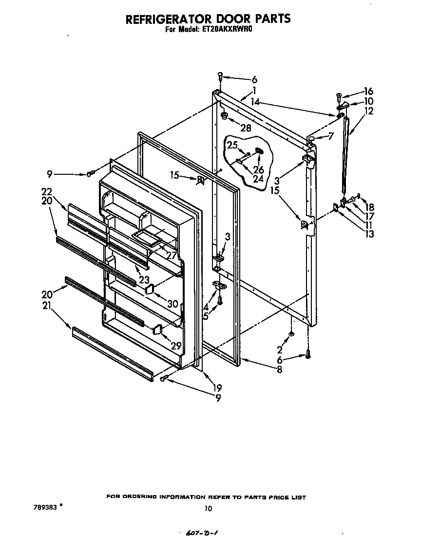 Refrigerator door
