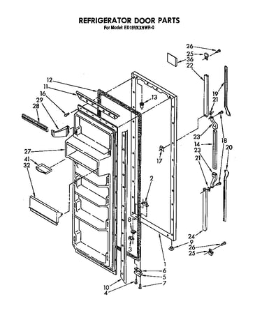 Refrigerator door