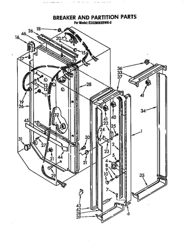 Breaker and partition