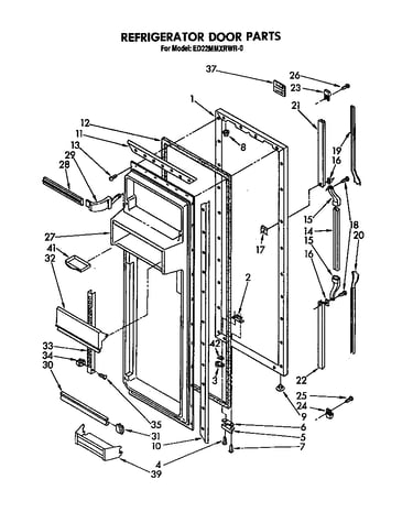 Refrigerator door