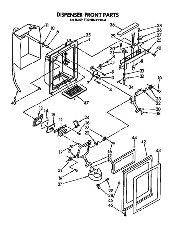 Dispenser front