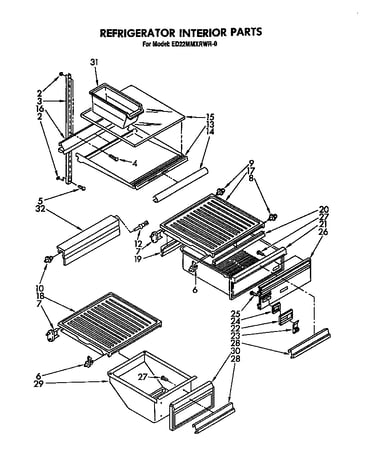 Refrigerator interior
