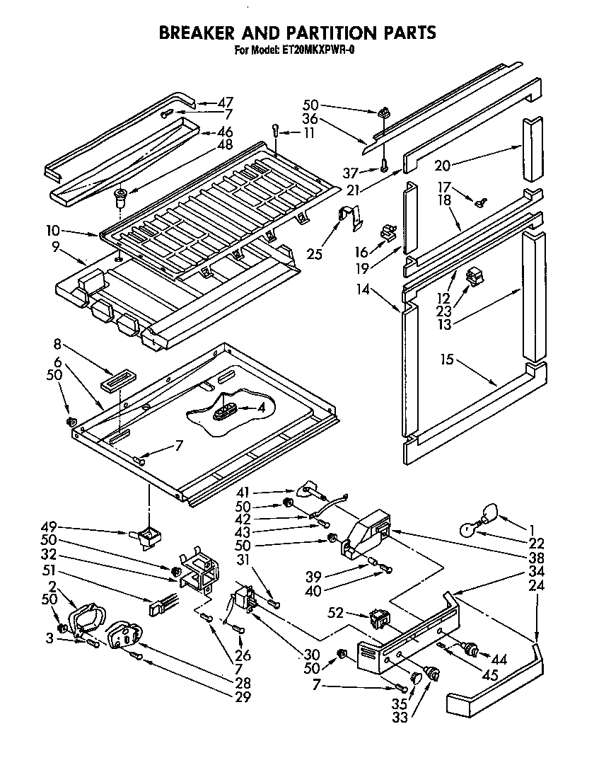 Breaker and partition
