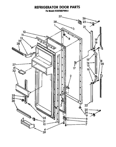 Refrigerator door