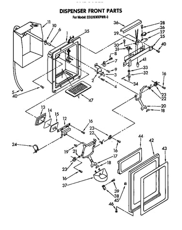 Dispenser front